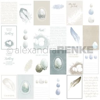 Renke, Designpapier - Krtchenbogen Eier und Federn