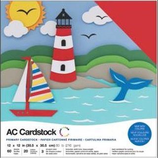 American Crafts, Variety Cardstock - Primrfarben