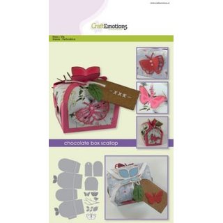 CraftEmotions, Stanzschablone Box - chocolate box butterfly
