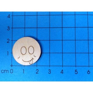 Petras Bastel-News, Crazy Button herausgestreckter Zunge 22 mm 