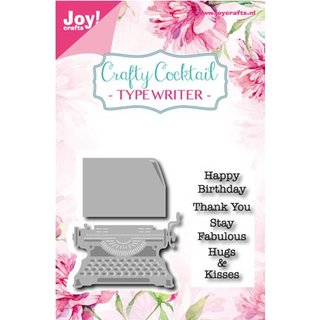 Joy! Clear Stamp + Stencil - Schreibmaschine