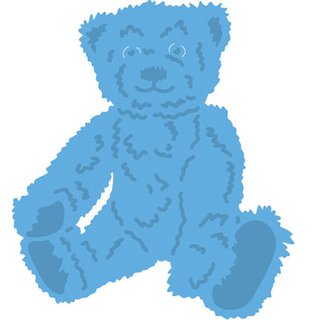 MD Crea Tables, Stanz-und Prgeschablone - Tinys teddy bear