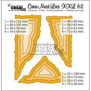 Crealies, Crea-nest-Dies  XXL Nr.62 Mixed media shapes