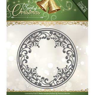 Precious Marieke, Stanzschablone, Spirit of Christmas - Snowflake Circle