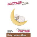 Cottage Cutz, Stanzschablone - Baby Lamb On Moon