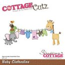 Cottage Cutz, Stanzschablone - Baby Clothesline 