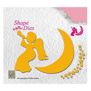 Nellies Shape Die, Angel with moon and stars