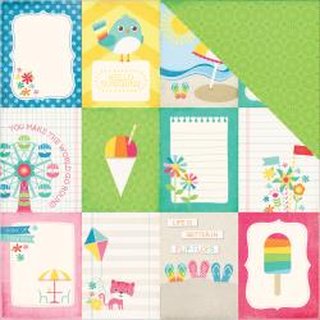 Echo Park, Designpapier, I love Sunshine - 3X4 Journaling Cards