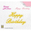 Nellies Choice, Shape Dies - Happy Birthday