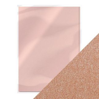 Tonic Studios, pearlised Card A4, 250gr  - blushing pink