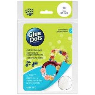 Glue Dots, XL, 2,5 cm, 60 stk