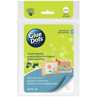 Glue Dots, ultra thin, 1 cm, 252 stk