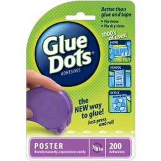 Glue Dots Clear Dot Roll 1cm 200 stk