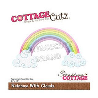 Cottage Cutz, Stanzschablone - Rainbow with Clouds