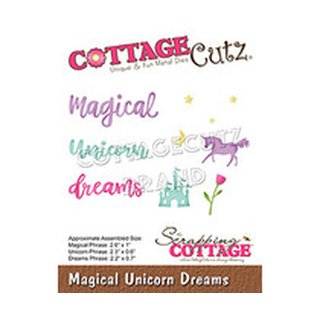 Cottage Cutz, Stanzschablone - Magical Unicorn Dreams