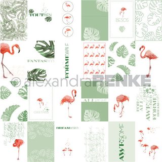Renke, Designpapier - Krtchenbogen Flamingo international