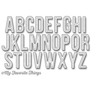 My Favorte Things, Stanzschablone - Stitched Alphabet ca. 2,5cm