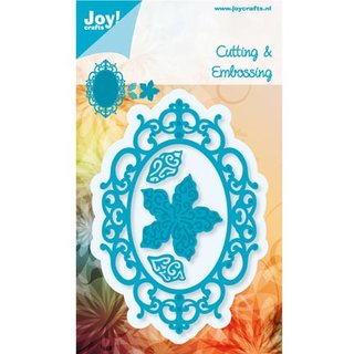 Joy! Cutting & Embossingschablone - Oval mit Blte