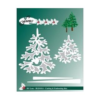 BY Lene, Stanzschablonen - Christmas Trees