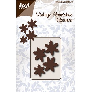 Joy! Cuttingschablone - Vintage Flourishes, Blumen