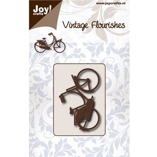 Joy! Cuttingschablone - Vintage Flourishes, Fahrrad