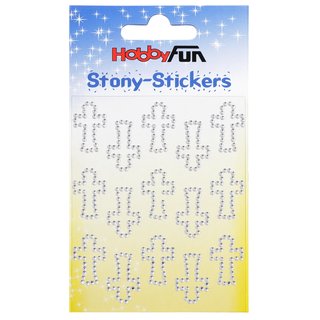 Hobbyfun, STONY-Sticker Kreuze ca. 1,5 x 2,0 cm
