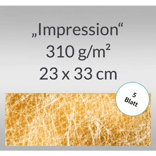 Ursus, Designkarton Impression 23x33 cm - gold, 310 g/m2