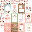 Echo Park, Designpapier Baby Girl - 3x4 Journaling cards