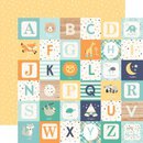 Echo Park, Designpapier, Hello Baby Boy - Alphabet Blocks