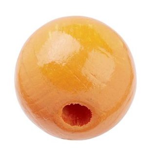 Hobbyfun, Schnulli-Holzperle 10 mm, 40 Stk.  aprikot