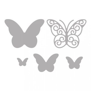 Rayher, Stanzschablonen-Set Whimsical Butterflies 1,3-4,5cm