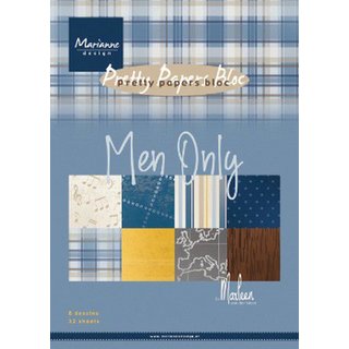 Marianne Design, Papers Bloc by Marleen - Men Only 
