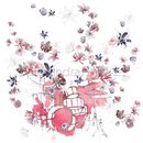 Renke, Designpapier - Musik Blüten-Schlagzeug