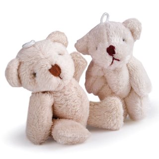 Miniaturen, Teddybr-Paar 6,0 bzw, 4,5 cm gro
