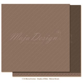 Maja Design, Designpapier, Miles Apart - MONOCHROMES - Walnut Brown
