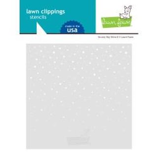 Lawn Fawn, Stencil - Snowy Sky 15x15cm