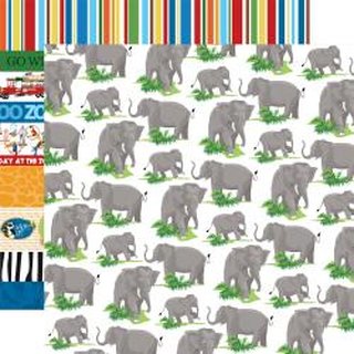 Carta Bella, Designpapier, Zoo Adventure - Elephants