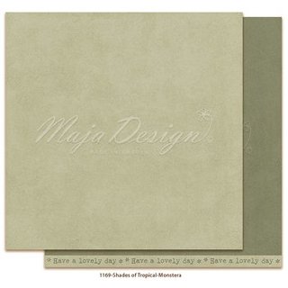 Maja Design, Designpapier, Shades of Tropical - MONOCHROMES - Monstera