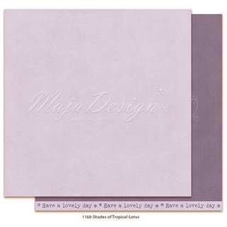 Maja Design, Designpapier, Shades of Tropical - MONOCHROMES - Lotus