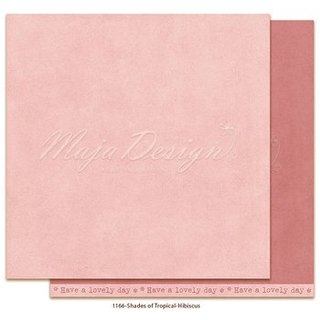 Maja Design, Designpapier, Shades of Tropical - MONOCHROMES - Hibiscus