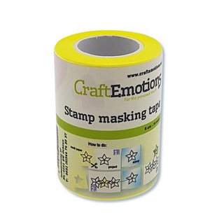 CraftEmotions, Stamp masking tape, 6cm - 7,5m