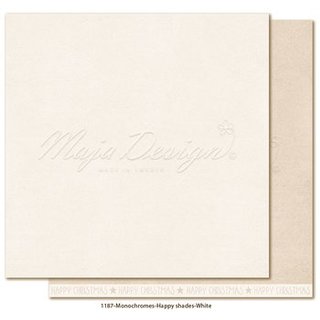 Majadesign, Cardstock. Monochromes - Happy Shades -  White