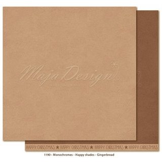 Majadesign, Cardstock. Monochromes - Happy Shades - Gingerbread