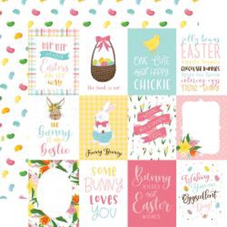 Echo Park, Designpapier I love Easter - 3x4 Journaling Cards