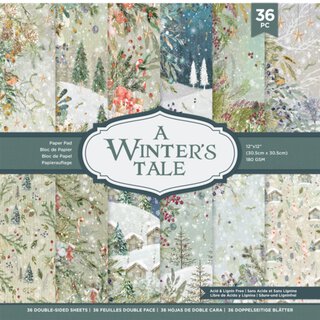 Crafters Companion, Paper Pad 12x12 - A Winters Tale