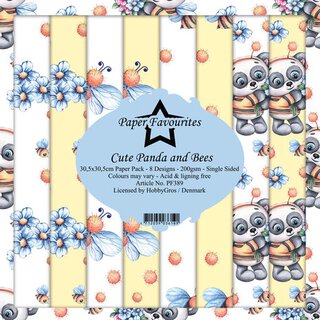 Paper Favourites, Paper Pack 12x12 - Cute Panda and Bees