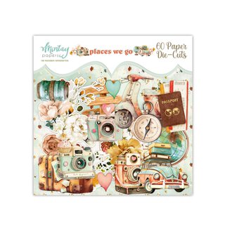 Mintay Papers, Places we go -  60 Paper Die-Cuts
