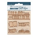 Stamperia, Decorative Chips, Vintage Library