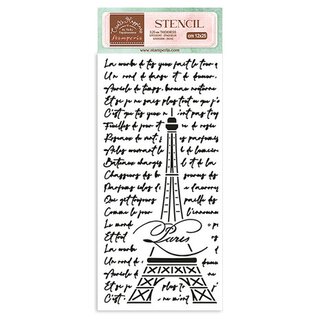 Stamperia, Stencil 12x25cm  -Create Happiness Oh l l Thick Stencil Tour Eiffel