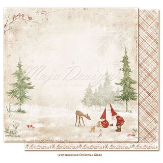 Maja Design, Scrapbookingpapier 30,5 x 30,5cm, Woodland Christmas - Glade